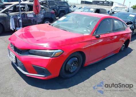 2022 Honda Civic Sport from USA, damaged, VIN 19XFL2H80NE016866